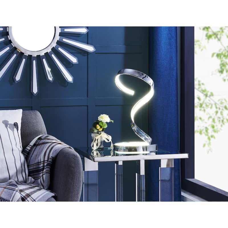 Hamburg Integrated LED Dimmable Table Lamp - Chrome