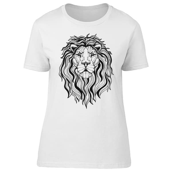 Shop Pencil Drawing Of A Lion Head Tee Men S Image By