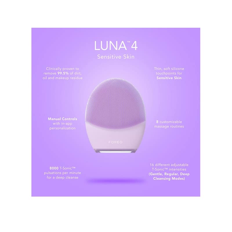 Foreo LUNA 4 Facial Cleansing & Firming Massage for Sensitive Skin