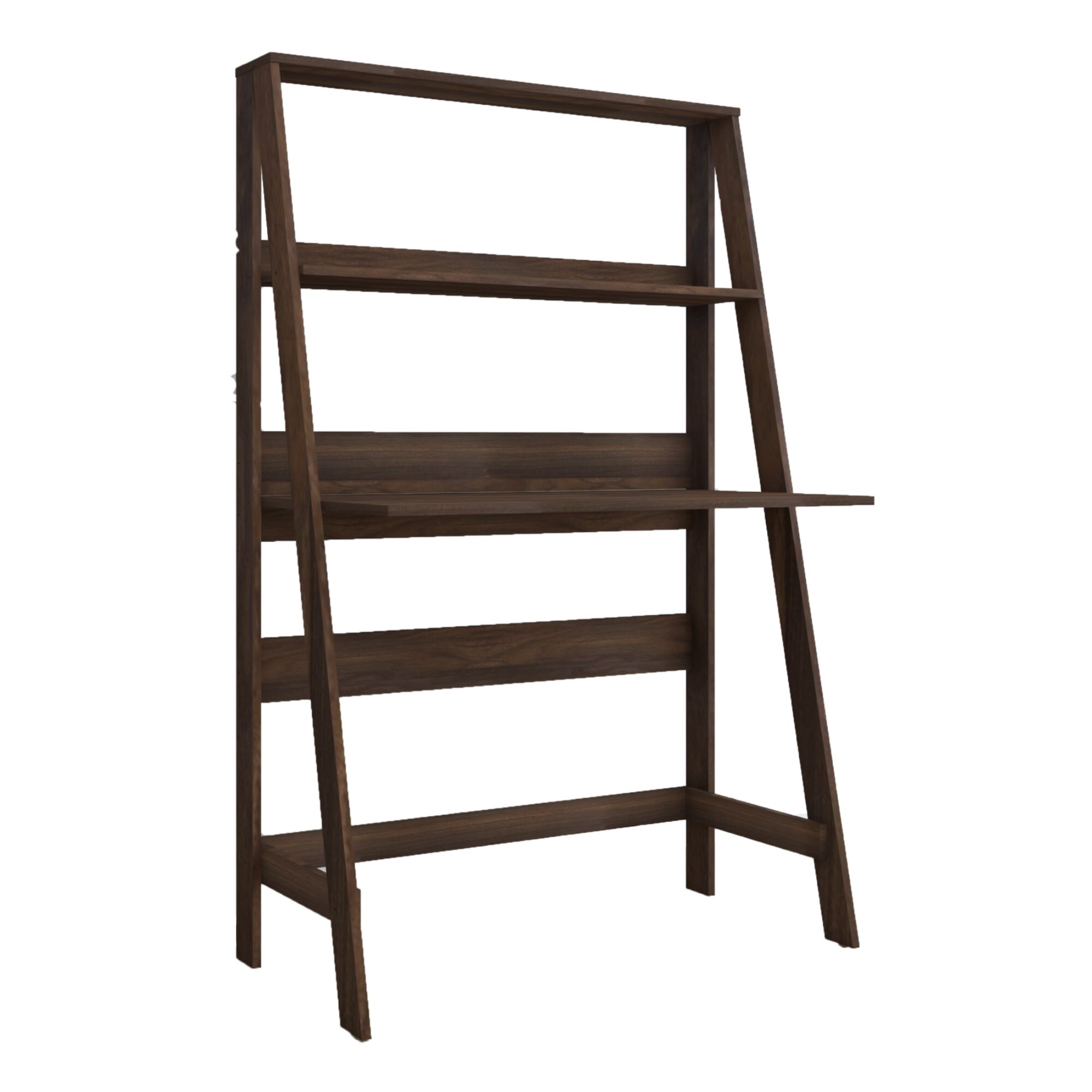 Boahaus Gumi Modern Ladder Computer Desk with a Shelf On Sale