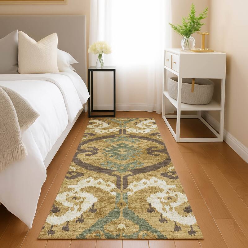 Machine Washable Indoor/ Outdoor Global Empire Chantille Rug
