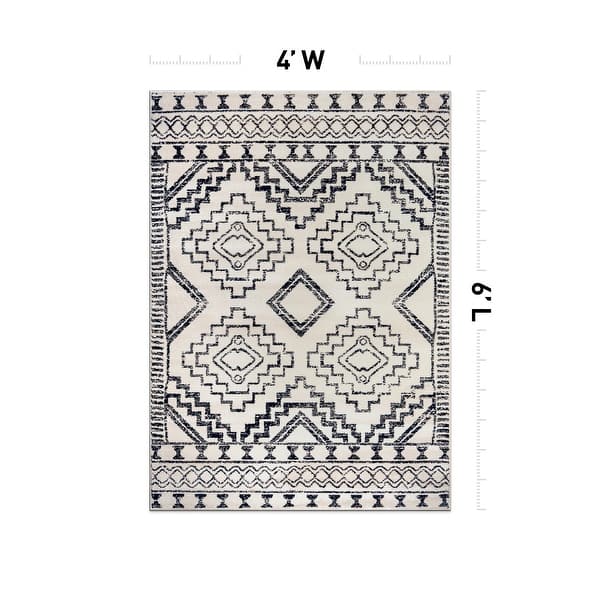 dimension image slide 11 of 14, Transitional Bohemian Area Rug