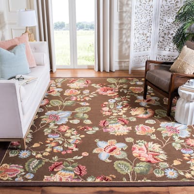 SAFAVIEH Handmade Chelsea Nataly French Country Floral Wool Rug
