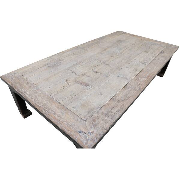 Shop Extra Large Antique Coffee Table With Black Lacquer About 35 50 Inch Wide Size Color Vary On Sale Overstock 31501262
