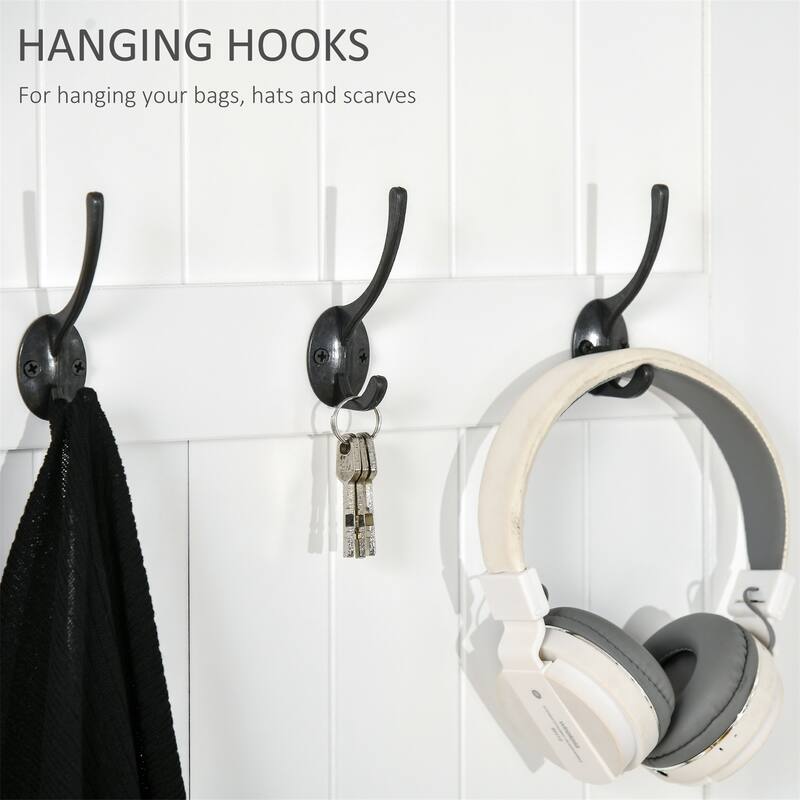 Hall Tree with Coat Rack and Sitting Bench