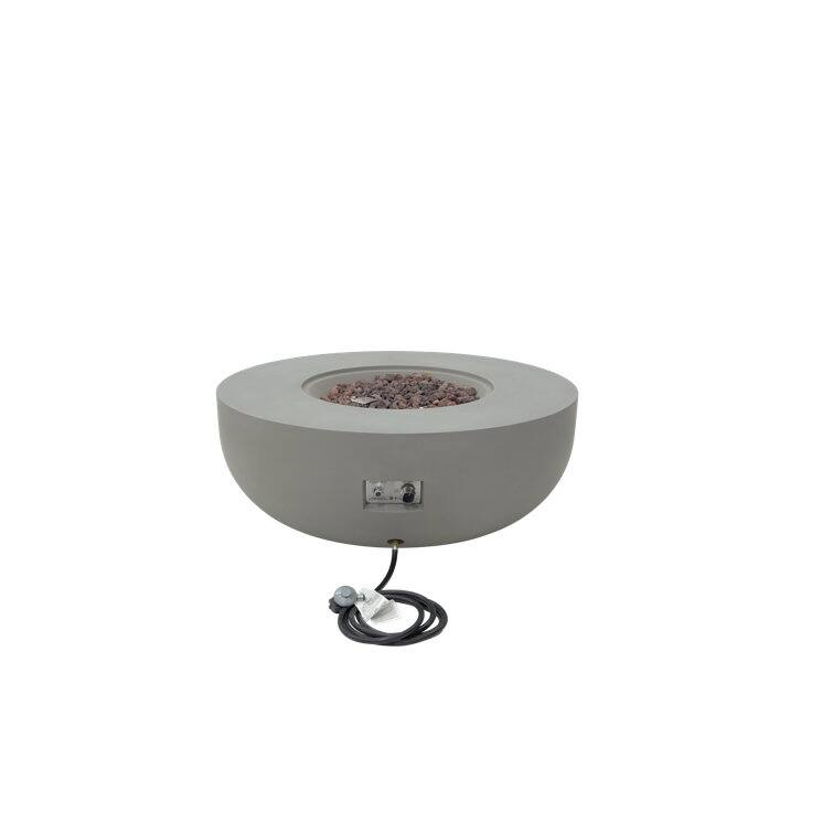 Eclipse 44" Round Outdoor Fire Pit Table by AMS Fireplace