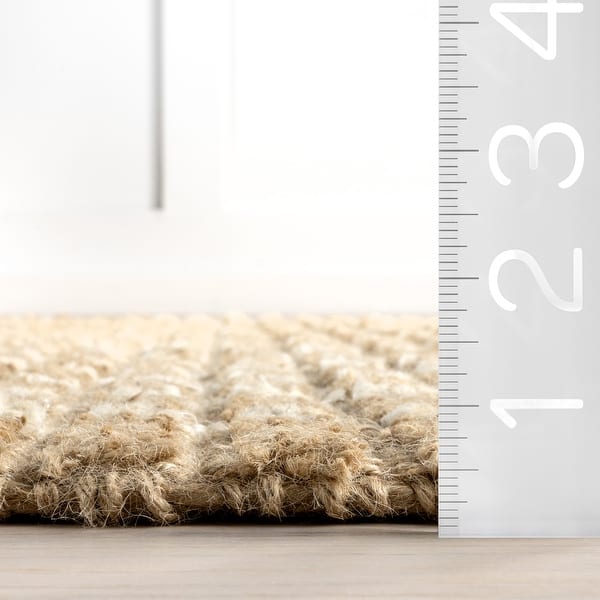 Nuloom Cosmia Striped Jute Area Rug