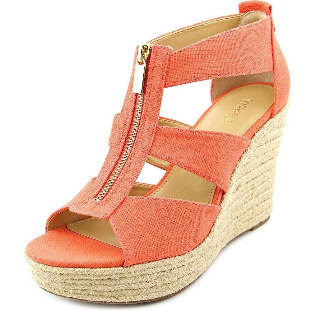 Michael kors wedges orange clearance