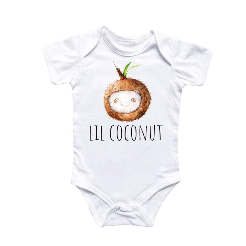 Coconut Kawaii - Baby Boy Girl Clothes Infant Bodysuit Funny Cute Newborn - Natural - Newborn