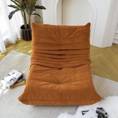 Caterpillar-Like Bean Bag Lounger Sofa Chair,Memory Foam
