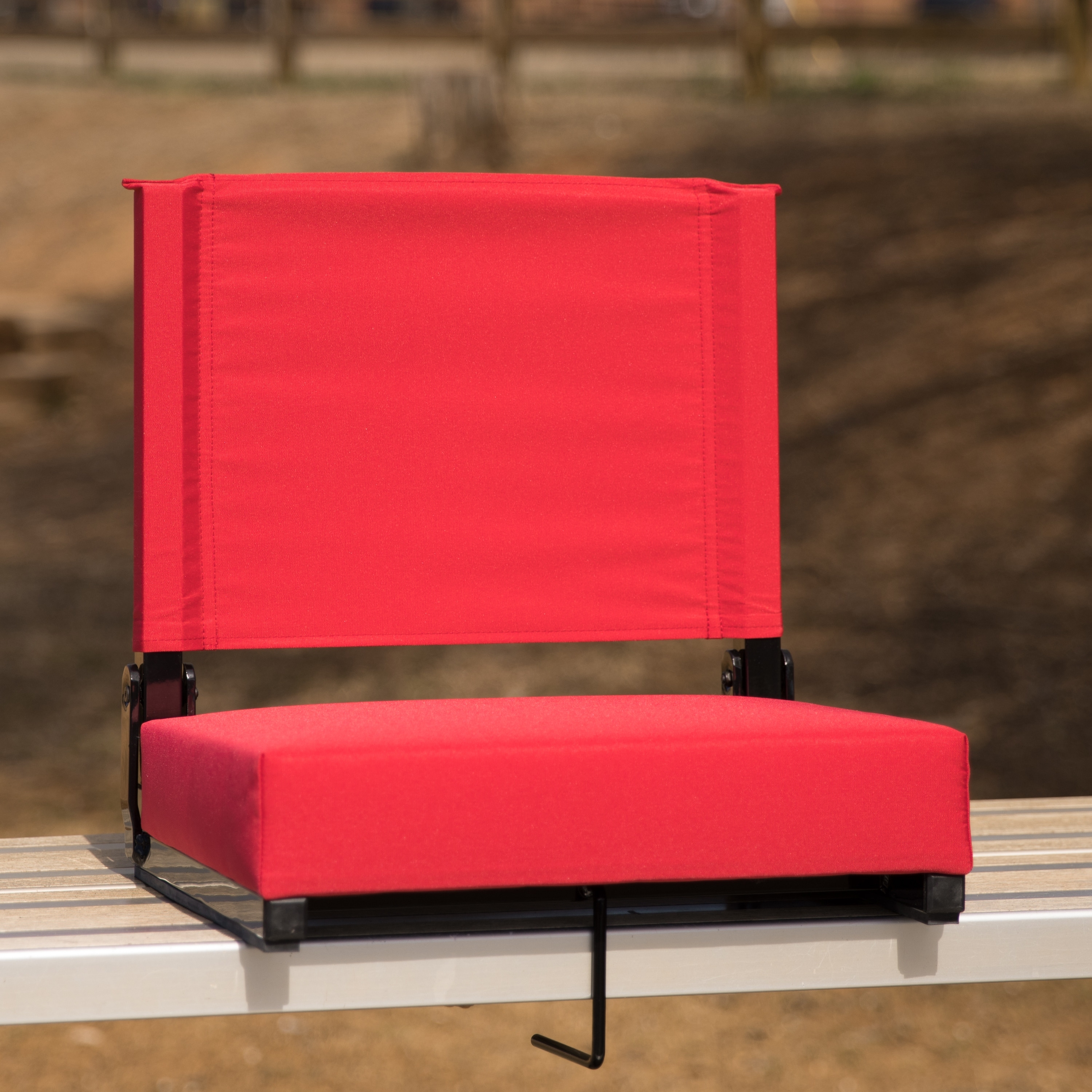 Folding Portable Stadium Bleacher Cushion Chair Durable Padded Seat With  Back - Bed Bath & Beyond - 23038909