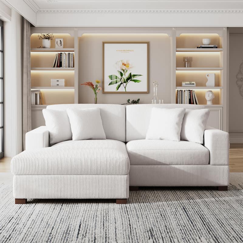 Modern Oversized Modular Sectional Sofa Set With Pillows