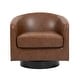 preview thumbnail 76 of 122, UIXE 360° Swivel Barrel Accent Chair Armchair For Living Room