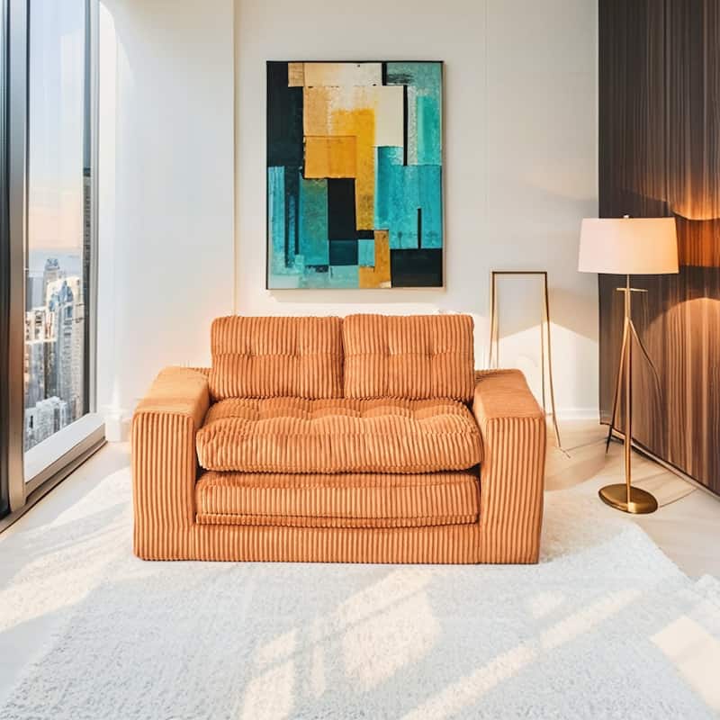 Loveseat Sofa Bed with Memory Foam