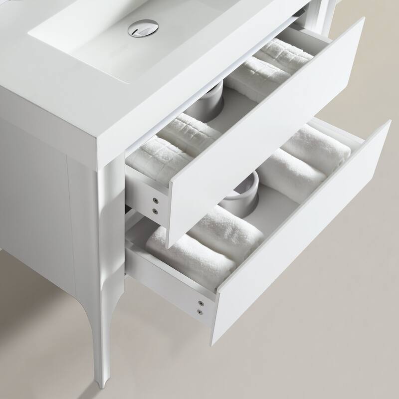 Willa 36" Single Bathroom Vanity Set with LED Lights