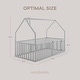 preview thumbnail 18 of 19, Kids House Gated Floor Bed Twin Size for 5+ by Comfy Cubs