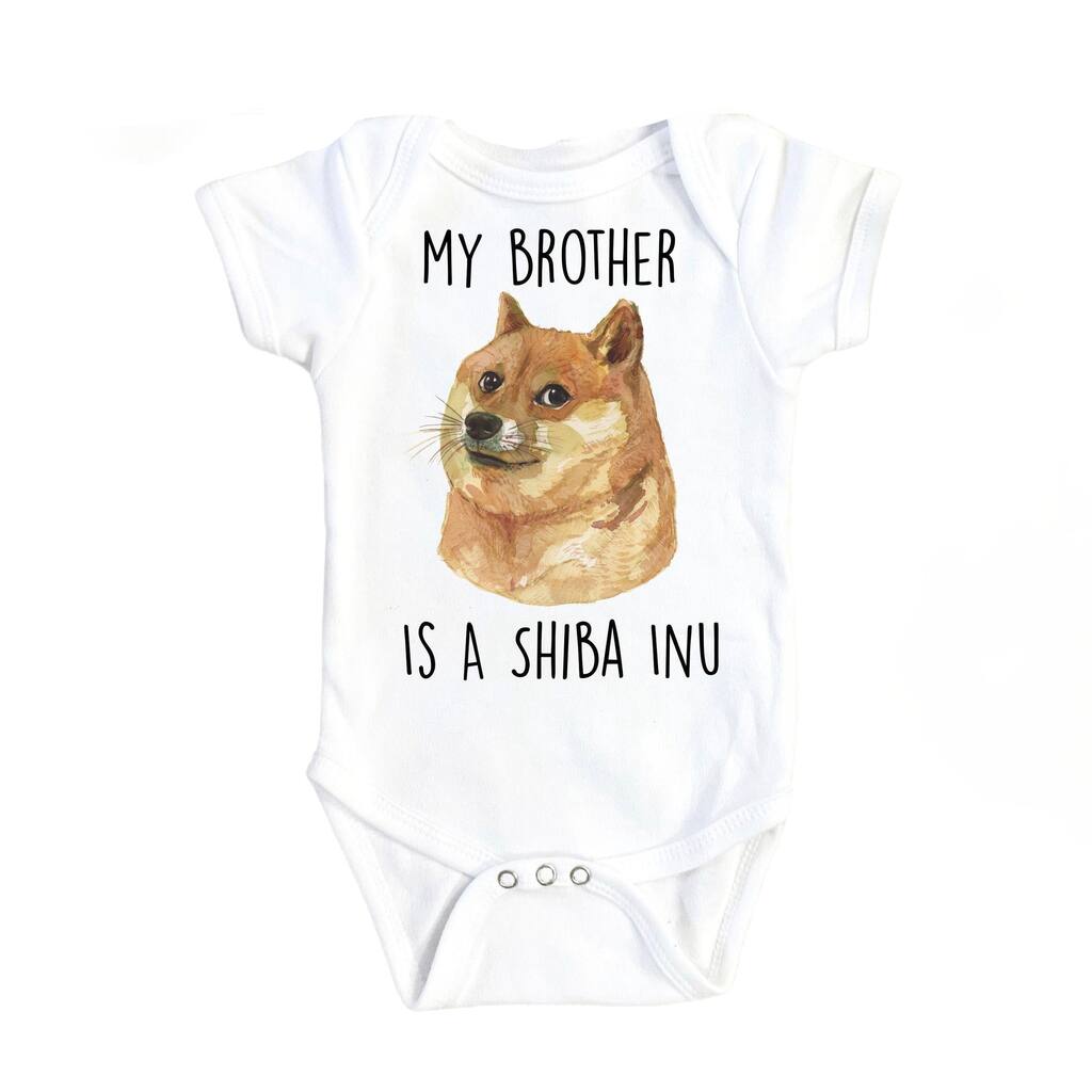 Shibu Inu Brother - Baby Boy Girl Clothes Infant Bodysuit Funny Cute Newborn