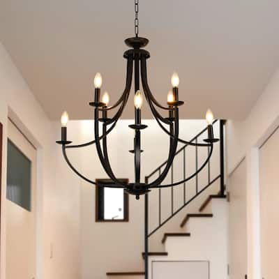 8-light Dimmable Chandelier