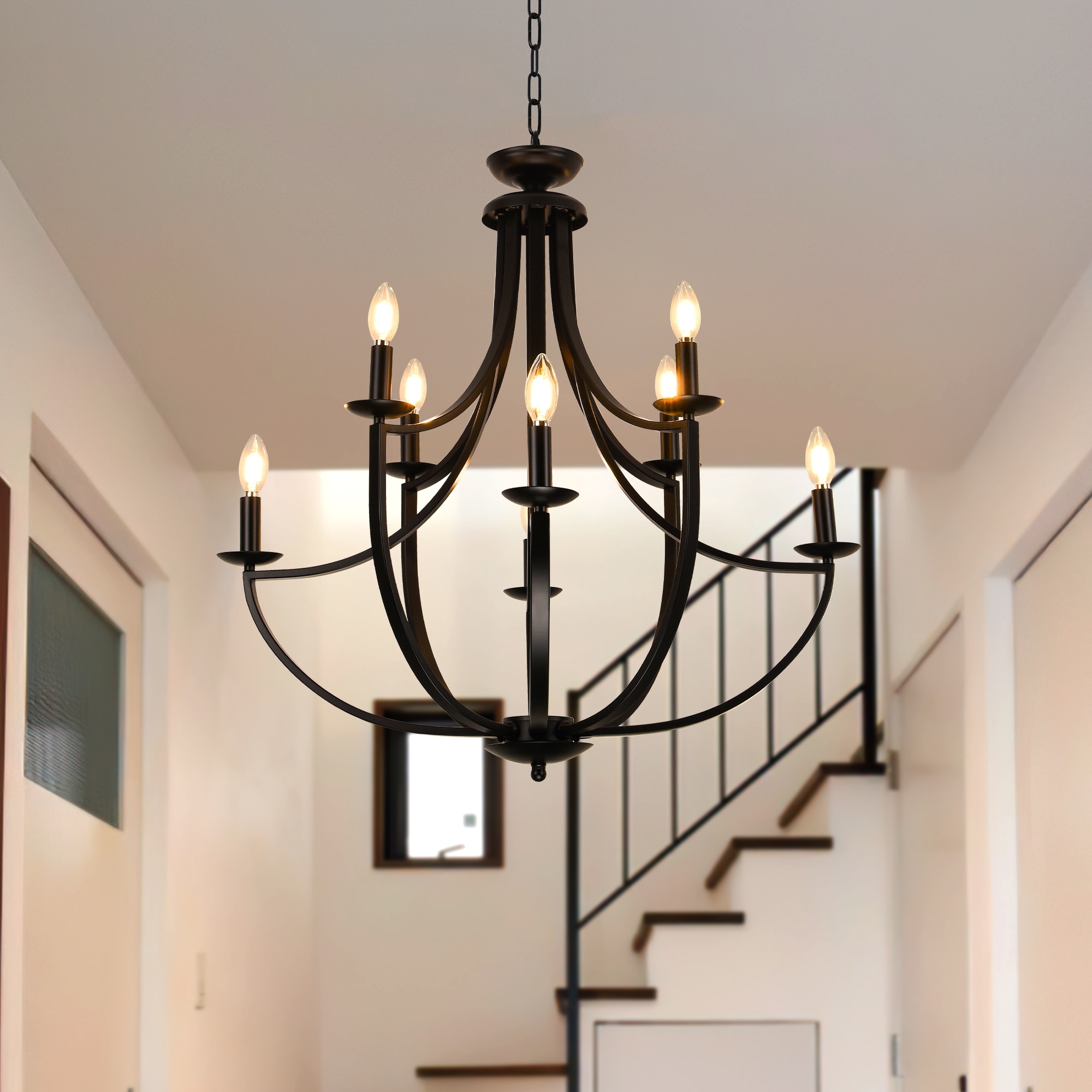 8-light Dimmable Chandelier