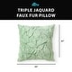 preview thumbnail 5 of 3, HGTV Triple Jacquard Carved Faux Fur Pillow