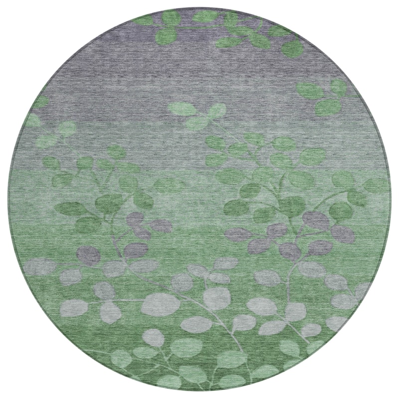 HomeRoots Floral Transitional Rectangle Outdoor Rug