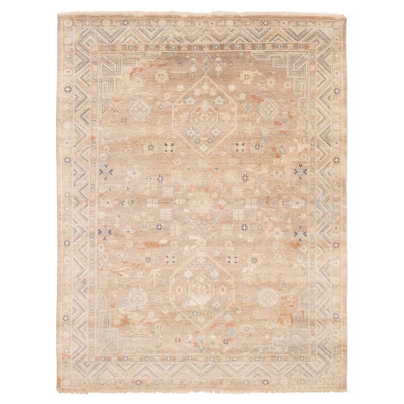 ECARPETGALLERY Hand-knotted Jules Serapi Taupe Wool Rug - 7'9 x 10'0 - Taupe - 7'9 x 10'0