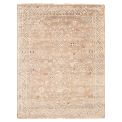 ECARPETGALLERY Hand-knotted Jules Serapi Taupe Wool Rug - 7'9 x 10'0