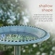 preview thumbnail 4 of 7, Alpine Corporation 28" Tall Outdoor Birdbath with Scrollwork Decoration Yard Statue