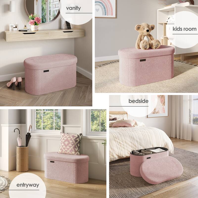 Emperyan Storage Bench for Living Room, Small Ottoman Foot Rest