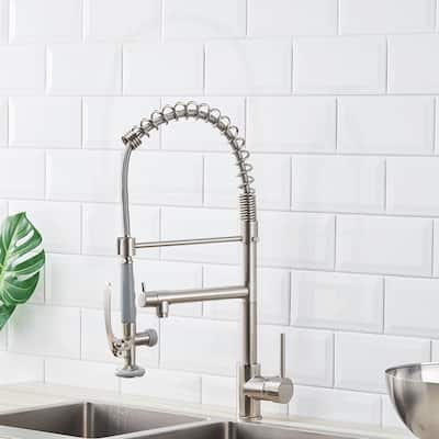 Commercial Kitchen Faucet with Pull Down Sprayer
