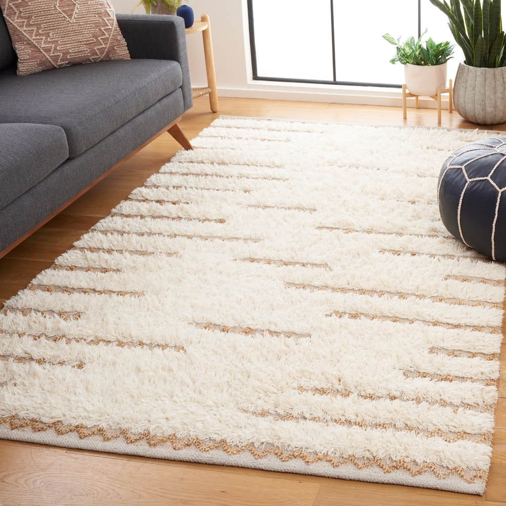 SAFAVIEH Handmade Natura Arbana Boho Wool & Jute Rug