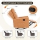 preview thumbnail 19 of 22, Recliner Chair, Swivel Rocking, Glider Rocker Recliner, Nursery Chair With Footrest For Living Room