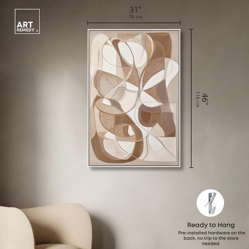 Mocha Dream Canvas by Art Remedy