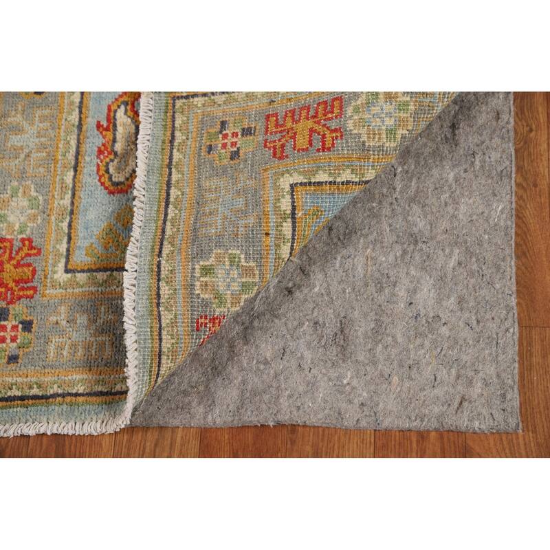 Geometric Kazak Oriental Accent Rug Hand-Knotted Wool Carpet - 2'0" x 3'0"