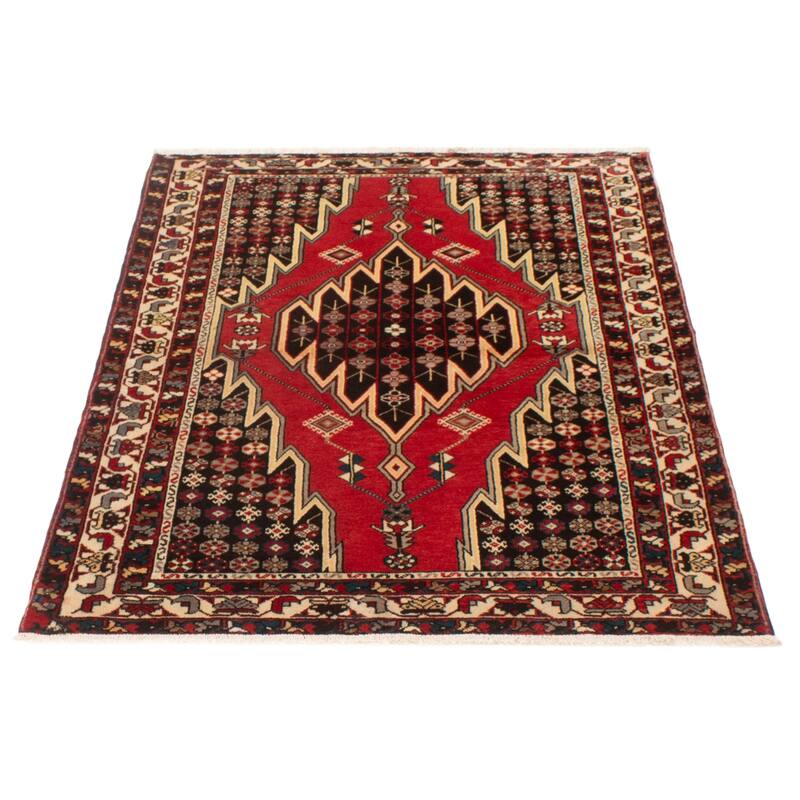 ECARPETGALLERY Hand-knotted Anadol Red Wool Rug - 4'7 x 6'6