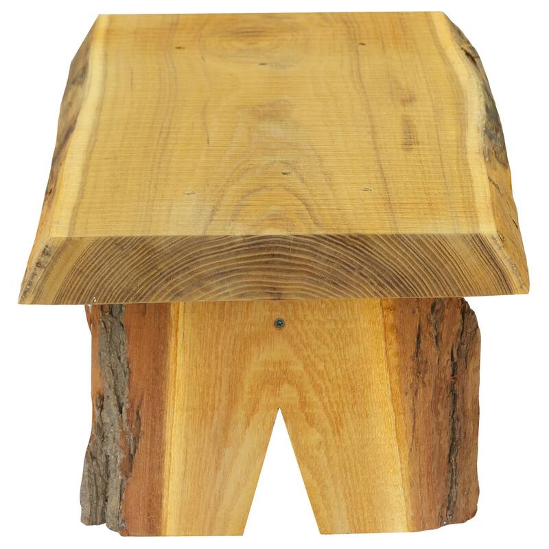 Live Edge Locust Wood 2' Briar Patch Flower Pot Bench