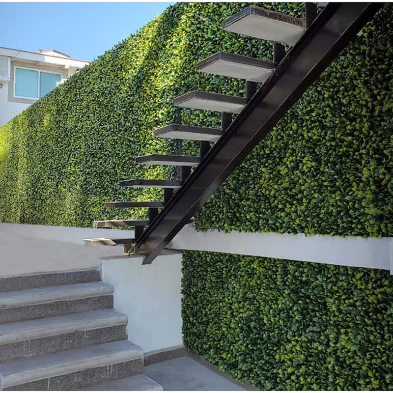 Artificial Green Foliage UV-protected for Outdoor Decor (Set of 4)