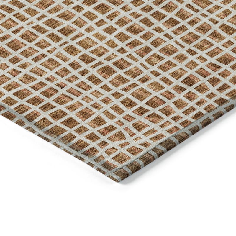 HomeRoots Striped Transitional Rectangle Outdoor Rug