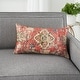 preview thumbnail 4 of 3, 57 Grand by New Concept Washables Persian Medallion 14" x 24" Rust Indoor Throw Pillow