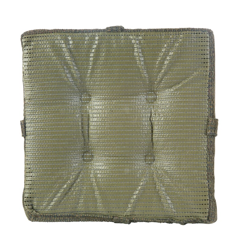 Klear Vu Tyson Square Barstool Cushion Set with Velcro Straps