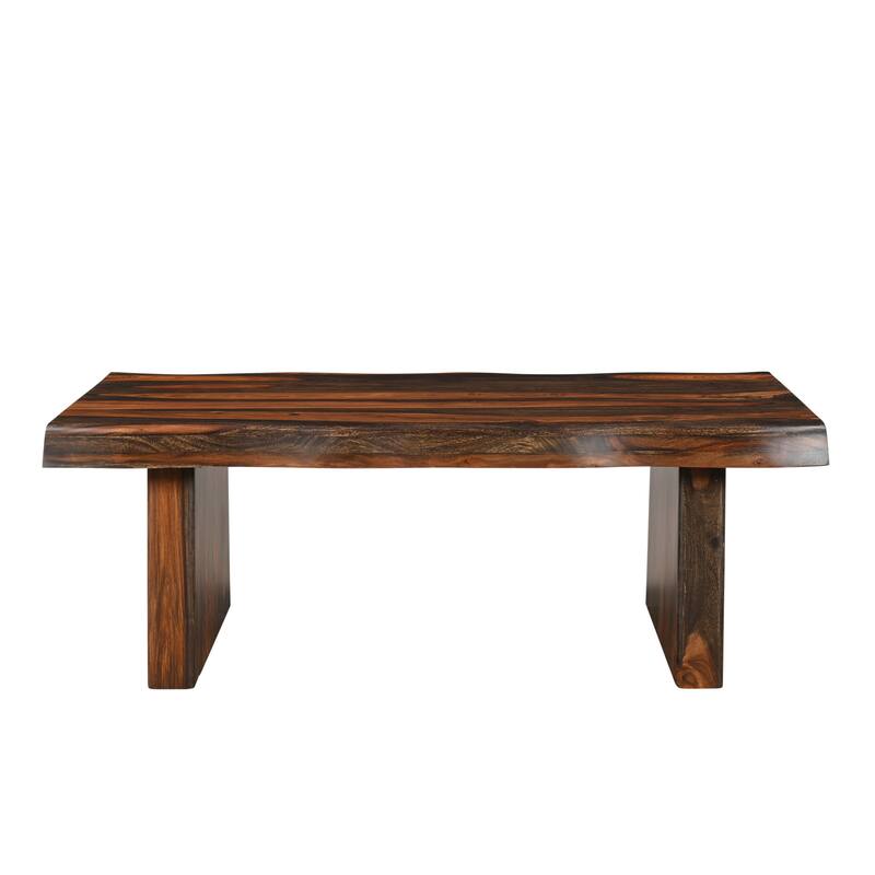 Avenue 2-piece Live Edge Solid Wood Living Room Table Set