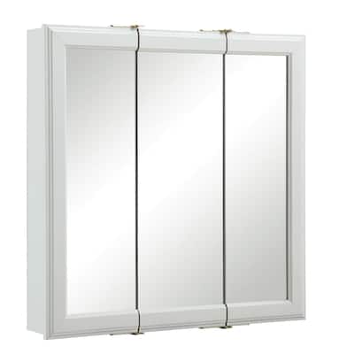 Design House 535849 Wyndham 24" x 24" Framed 3 Door Medicine Cabinet