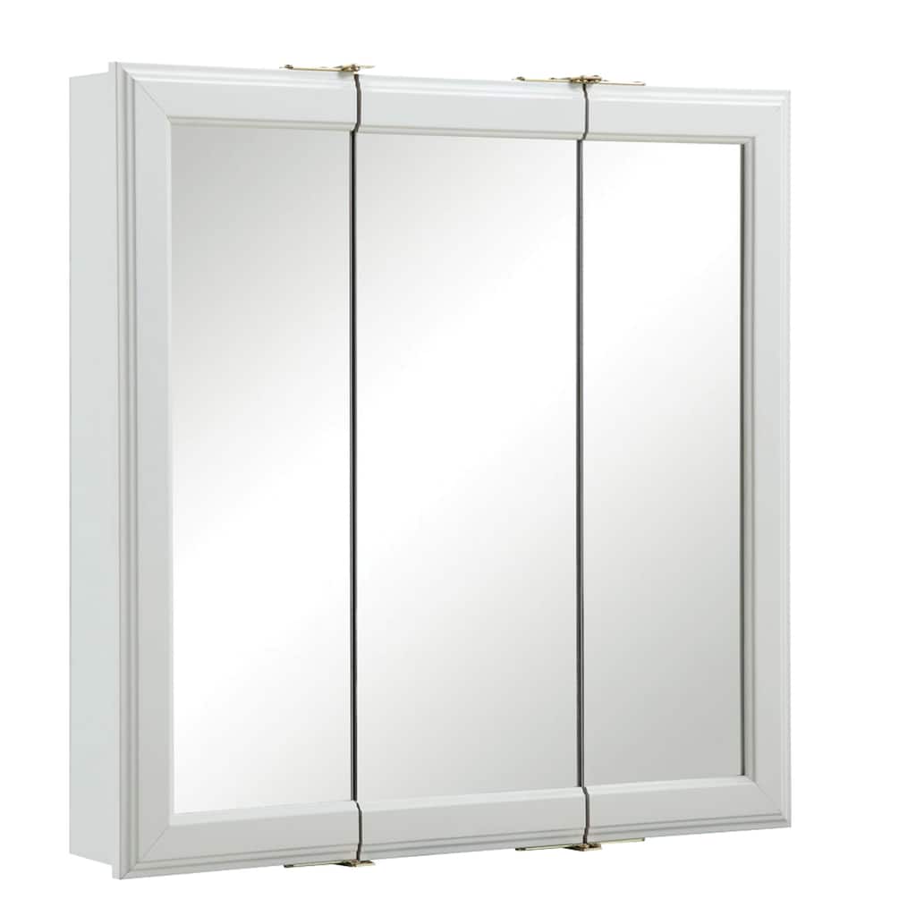 Design House 535849 Wyndham 24" x 24" Framed 3 Door Medicine Cabinet
