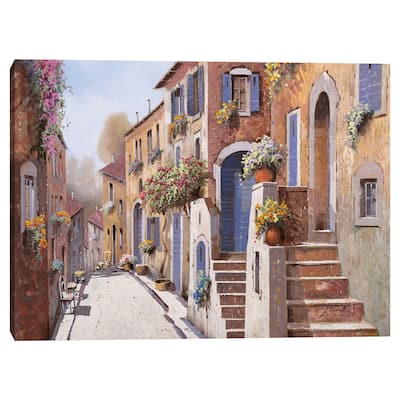 La Strada al Sole by Guido Borelli Canvas Art Print