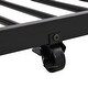preview thumbnail 12 of 13, Sturdy Twin over Twin Bunk Bed with Trundle and 2 side Ladders, Black
