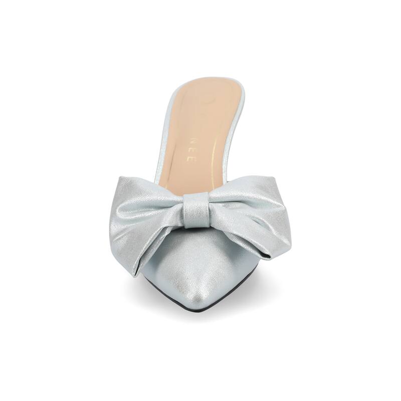 Journee Women's Tiarra Medium and Wide Width Evening Pumps - Wide - Silver/Sparkle - 7.5