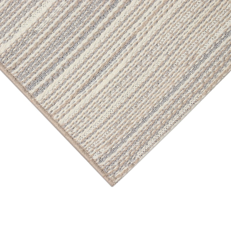 Liora Manne Miranda Tweed Stripe Indoor/Outdoor Rug