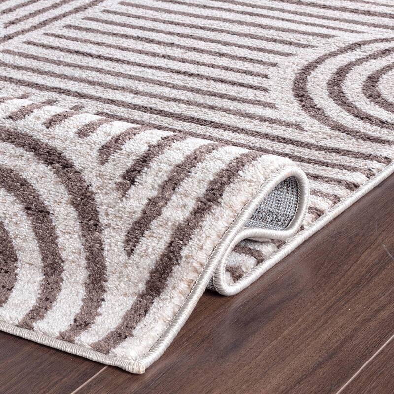 Bohemian Stripe Arch Design Area Rug