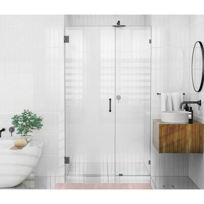 Glass Warehouse 78" x 47.5" Frameless Shower Door - Wall Hinge