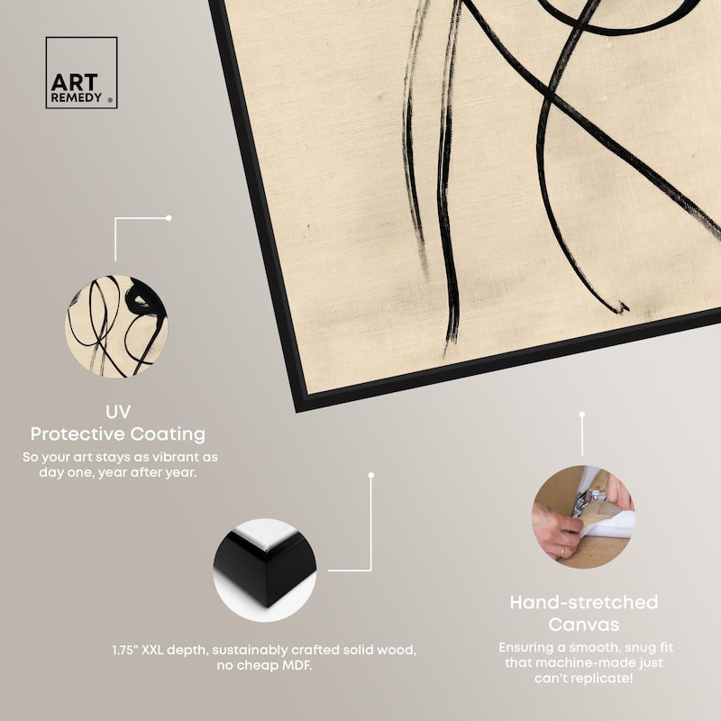 Florals in the Minimal II Canvas by Art Remedy